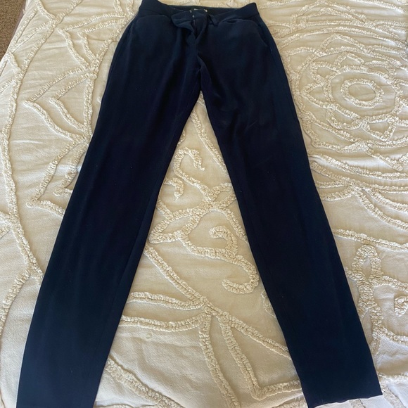 Express Navy Blue Mid-Rise Skinny Pants - Picture 3 of 11